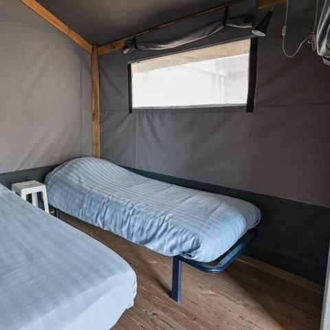 Tente en toile et en bois 4 personnes - Tente Safari Cocotier