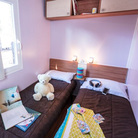 Mobilheim 4 Personen - Mobilheim | Classic | 2 Zi. | 4 Pers. | Nicht überdachte Hochterrasse | Klima.