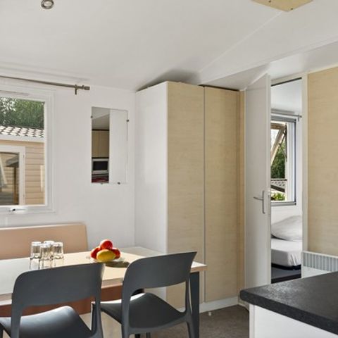 Mobilheim 4 personen - Comfort | 2 Zi. | 4 Pers. | Erhöhte Terrasse | Klim.