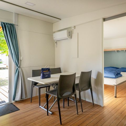 Mobilheim 6 personen - Comfort | 2 Zi. | 4/6 Pers. | Erhöhte Terrasse | Klim.