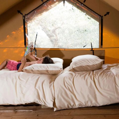 Canvas and wooden tent 5 persons - Safari Lodge