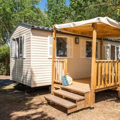 Mobilheim 4 personen - Comfort | 2 Schlafz. | 4 Pers. | Erhöhte Terrasse | Klimaanlage