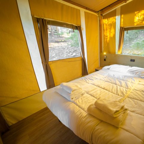 Canvas and wooden tent 5 persons - Lodge Tent Deluxe