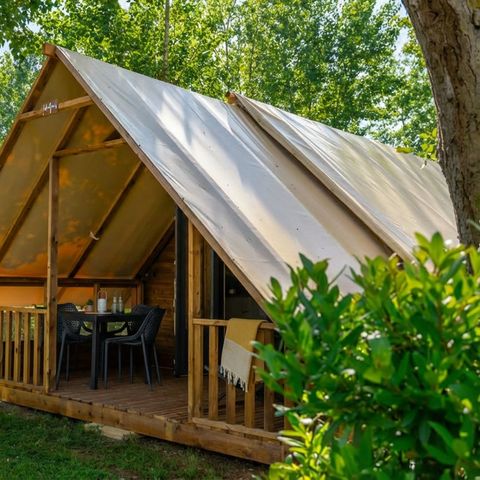 Canvas and wooden tent 5 persons - Glamptent 2.0