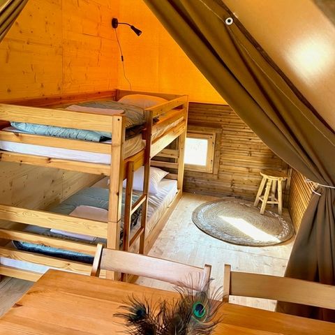 Canvas and wooden tent 5 persons - Glamptent 2.0