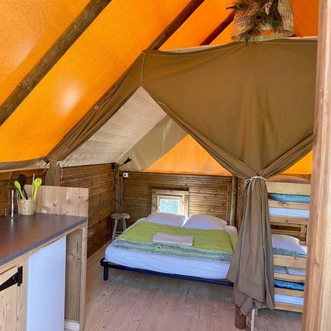 Canvas and wooden tent 5 persons - Glamptent 2.0
