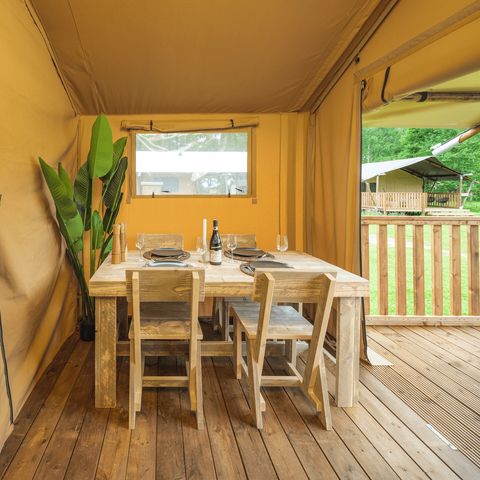 Canvas and wooden tent 5 persons - Glamptent Basic