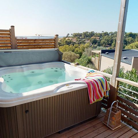 Mobilheim 4 Personen - Key West mit Spa - 38m² - 2 Schlafzimmer