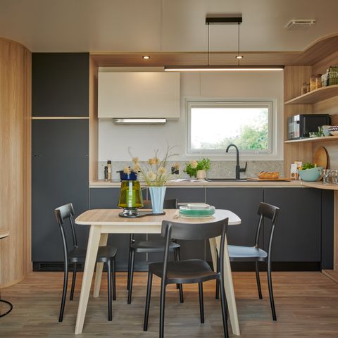 MOBILE HOME 6 people - TAOS Luxe 40m2 covered terrace + private Jacuzzi - 6 pers 3 bedrooms 2 bathrooms - air conditioning