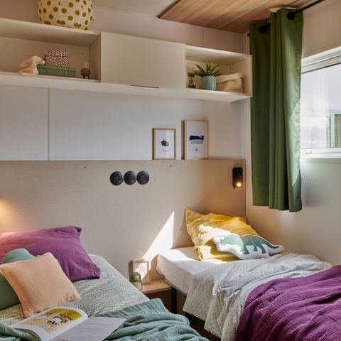 Mobile home 6 persons - TAOS Luxe 40m2 covered terrace + private Jacuzzi - 6 pers 3 bedrooms 2 bathrooms - air conditioning