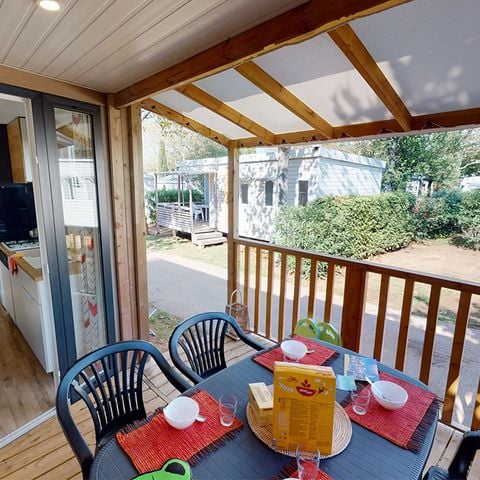 Stacaravan 4 personen - Stacaravan Cassis - 28 m² - 2 slaapkamers