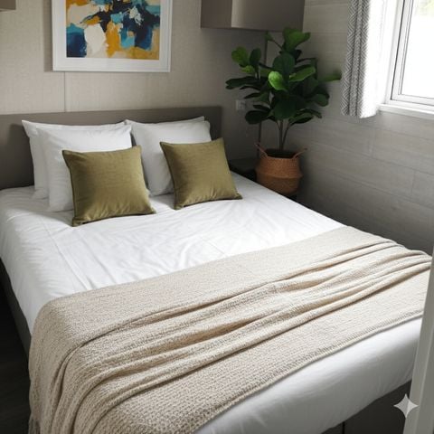 Mobile home 4 persons - MOBIWOOD 36 with its PRIVATE JACUZZI - 2 Bedrooms