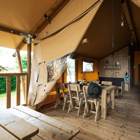 TENTE TOILE ET BOIS 5 personnes - WOODLODGE