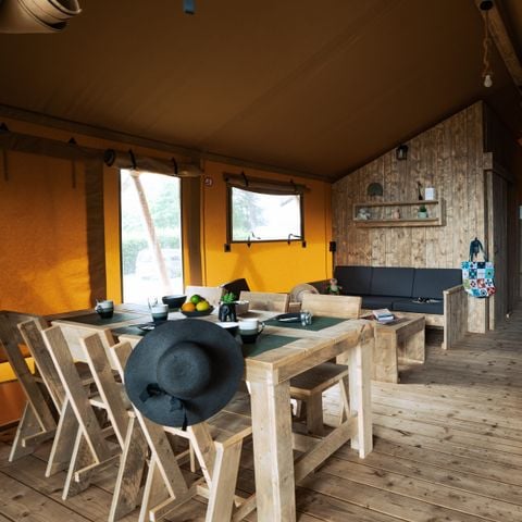 TENTE TOILE ET BOIS 5 personnes - WOODLODGE