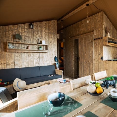 TIENDA DE LONA Y MADERA 5 personas - WOODLODGE