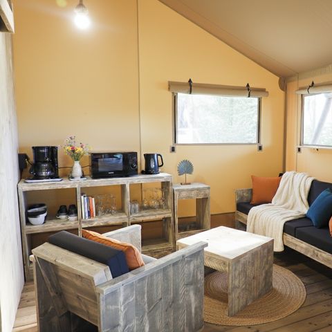 CANVAS AND WOOD TENT 5 people - LUXURY SAFARI LODGE