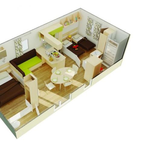 MOBILHOME 4 personnes - MH2 FLORES 2 - 30 m²