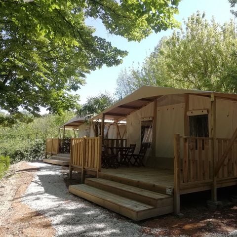 Canvas and wooden tent 5 persons - TREND LODGE