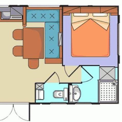 Mobile home 6 persons - GRAND CHARME