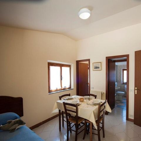 Appartement 5 personen - (2 personen inbegrepen - 3 extra personen mogelijk tegen betaling, neem contact op met de camping)