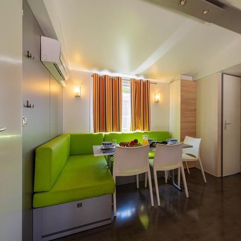 Mobile home 2 persons - (2 persons included - 4 additional persons possible with surcharge, please contact the campsite)
