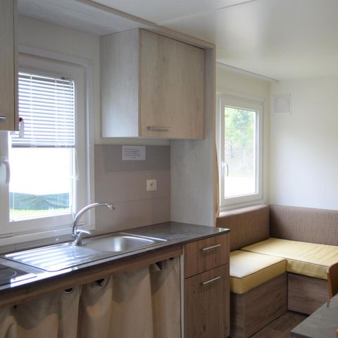 MOBILE HOME 2 people - Mobile home - Accessible to persons with reduced mobility (2 persons included - 2 additional persons possible with surcharge, please contact campsite)