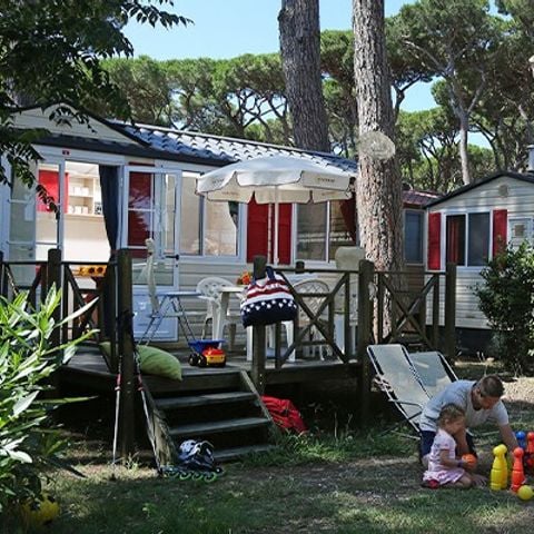 Mobilhome 6 personas - Classic | 2 Dormitorios | 4/6 Pers | Terraza elevada | Aire acondicionado