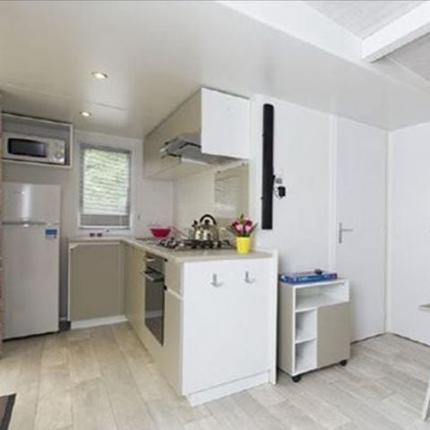Mobilhome 6 personas - Confort | 3 Dormitorios | 6 Pers. | Terraza elevada | Aire acondicionado