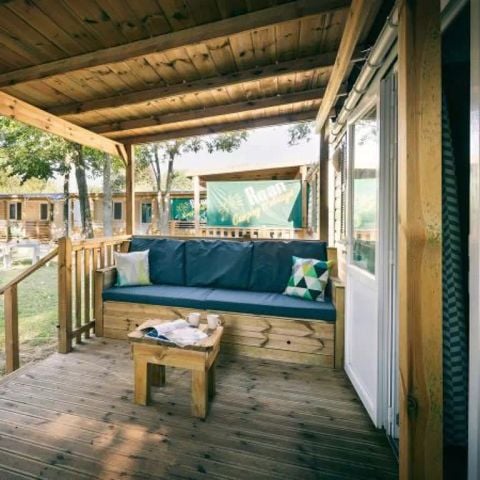 BUNGALOW 6 personnes - Mobil-home | Comfort | 3 Ch. | 6 Pers. | Terrasse Lounge | Clim.