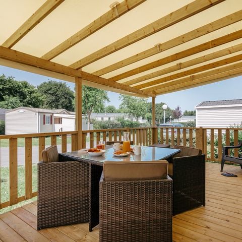 MOBILHOME 6 personnes - Premium | 3 Ch. | 6 Pers. | Terrasse Lounge | Clim.