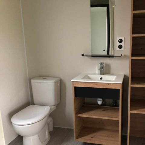 Mobilheim 2 personen - Solo 1 Schlafzimmer überdachte Terrasse