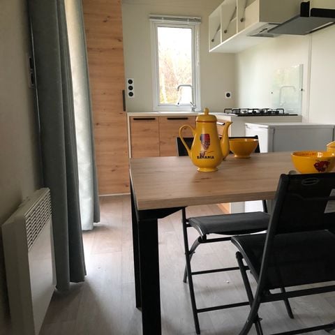 Mobilheim 2 personen - Solo 1 Schlafzimmer überdachte Terrasse