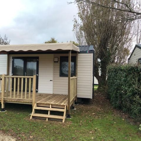 Mobilheim 2 personen - Solo 1 Schlafzimmer überdachte Terrasse