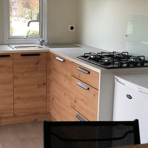 Mobilheim 2 personen - Solo 1 Schlafzimmer überdachte Terrasse