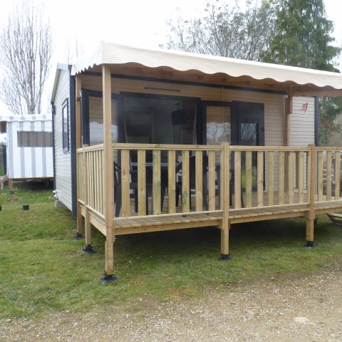 MOBILE HOME 2 people -  solo 1 Premium bedroom 22m2 with covered terrace 10m2 (bed 160 * 200)