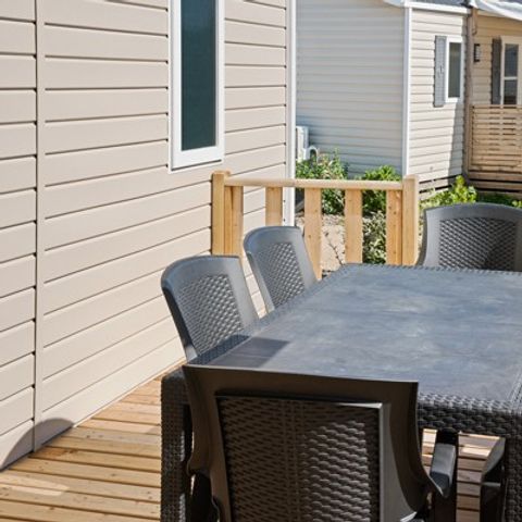 Mobile home 4 persons - Mobile-home | Comfort XL | 2 Bedrooms | 4 Pers. | Raised terrace | Air-con.