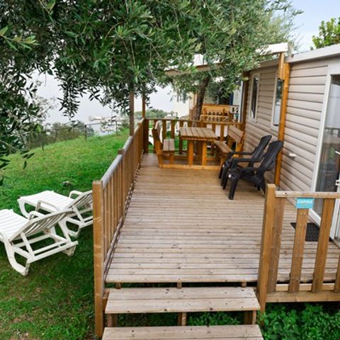 Mobile home 6 persons - Mobile-home | Comfort XL | 3 Bedrooms | 6 Pers. | Raised terrace | Air conditioning