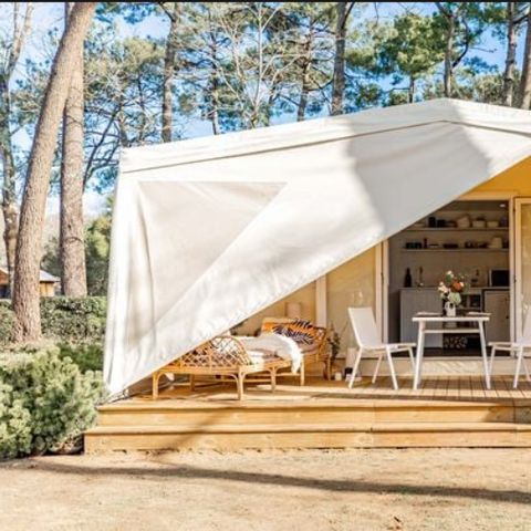 Tent 4 persons - Coco Sweet | 2 Bedrooms | 4 Pers | Raised terrace | No bathroom | Air conditioning | TV