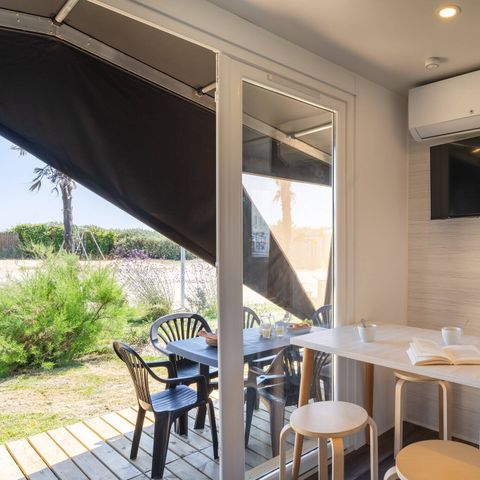 Tent 4 personen - Coco Sweet | 2 Slaapkamers | 4 Pers | Verhoogd terras | Geen badkamer | Airconditioning | TV