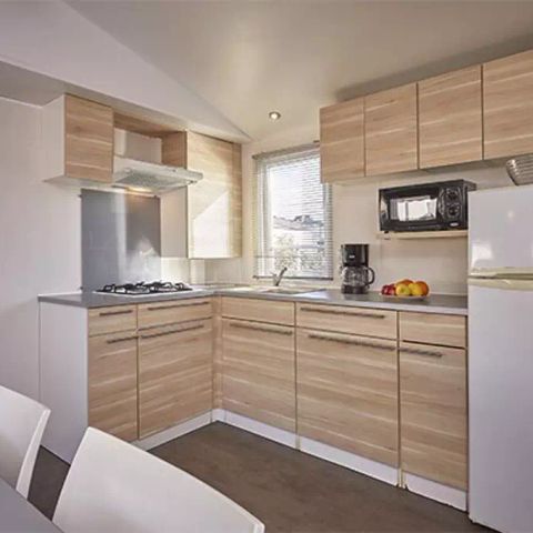Mobile home 6 persons - Mobile-home | Comfort | 3 Bedrooms | 6 Pers. | Raised terrace | TV