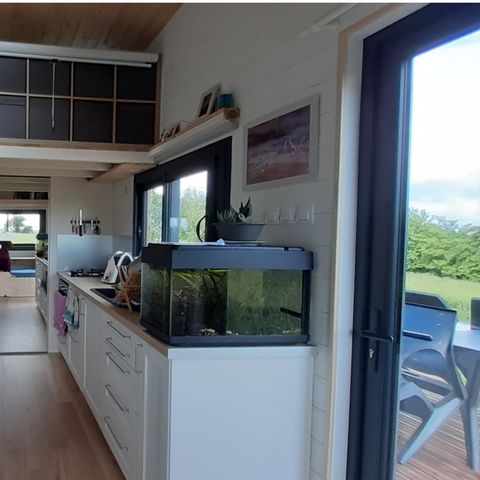 UNIEKE ACCOMMODATIE 2 personen - TINY HOUSE MET ALLE COMFORT IN HET HART VAN DE CAMPING
