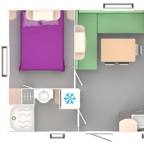 MOBILE HOME 6 people - 3 BEDROOMS