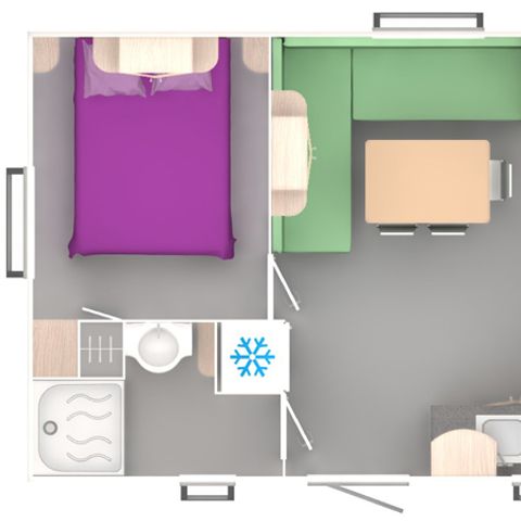 Mobile home 6 persons - 3 BEDROOMS