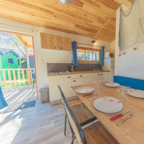 BUNGALOW 4 personnes - 2 CHAMBRES BOIS
