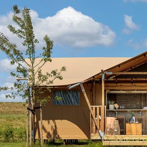Tente en toile et en bois 5 personnes - TENTE LG 40 m2 2 ch 4/5 pers SAMEDI