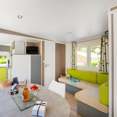 MOBILHOME 4 personas - Confort mobil home 29m² 2 habitaciones + terraza + toallas y sábanas + TV