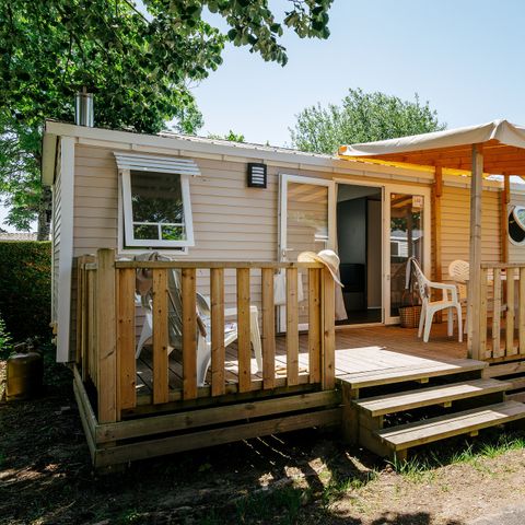 MOBILHOME 4 personnes - Comfort XL | 2 Ch. | 4 Pers. | Terrasse surélevée | 2 SDB | Clim. | TV