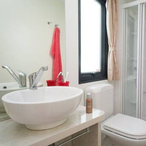 MOBILHOME 6 personas - Confort | 2 Dormitorios | 4/6 Pers | Terraza elevada | Aire acondicionado