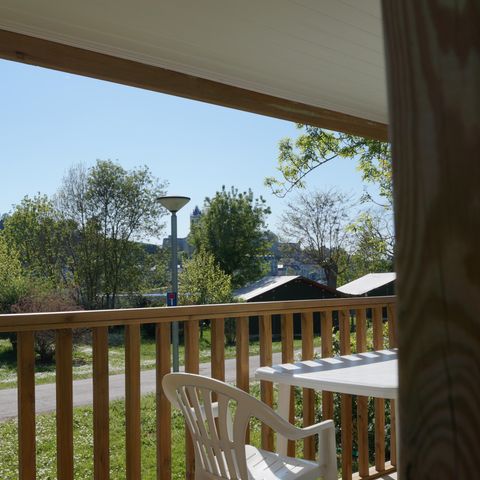 Mobilheim 4 Personen - Mobilheim Standard 24m² 2 Zimmer + überdachte Terrasse 7m² + Loireufer + TV