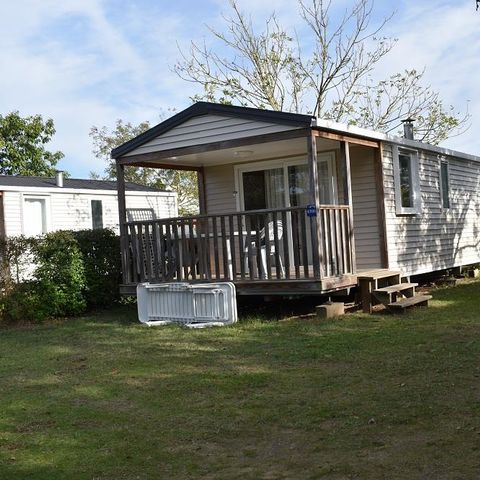 Mobile home 4 persons - Mobil-home Standard 24m² 2 bedrooms + covered terrace 7m² + Loire bank + TV